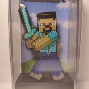 Minecraft Steve Diamond Sword FigPin Collectible